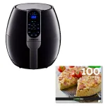 GoWISE USA 5.0 Qt. Black Electric Air Fryer with 8 Presets and Recipe Book thumbnail 2
