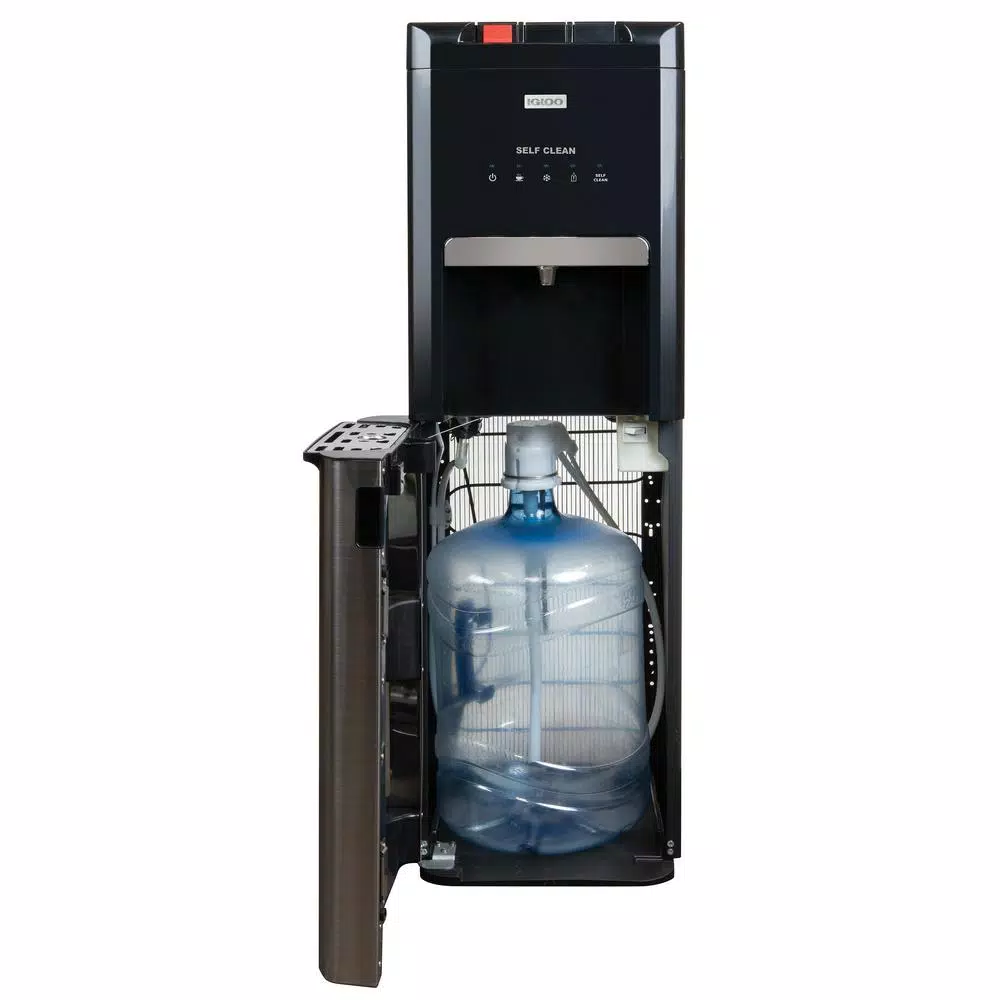 Igloo Bottom Loading Water Dispenser with Hot, Cold, and Room Temperature Functions - Black