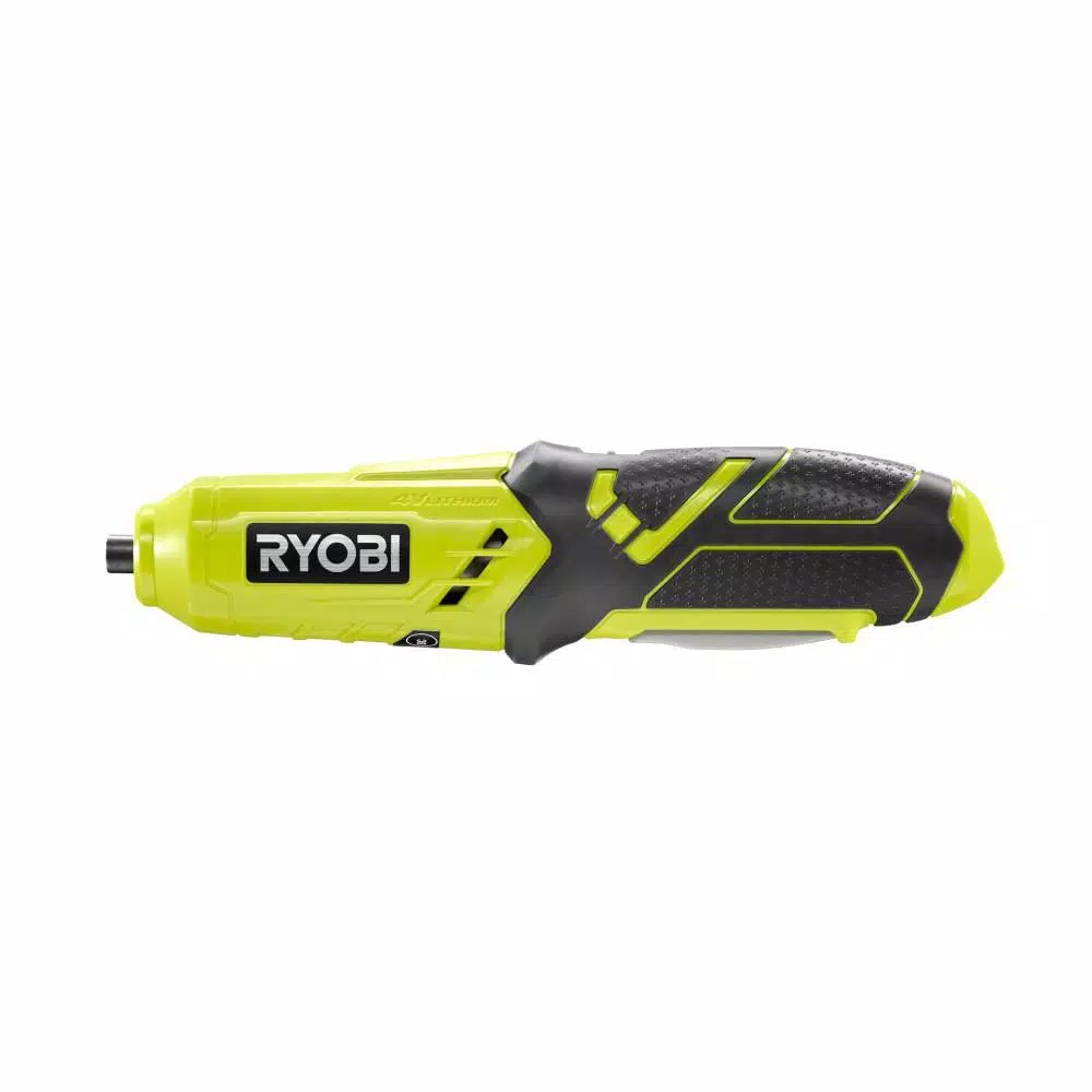 RYOBI 4V Lithium-Ion Cordless Electric Screwdriver with Charger and Bits
