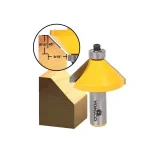 Yonico 13107 45° Chamfer Edge Forming Router Bit, 1/2 in. Shank, Carbide Tipped thumbnail 2