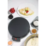 CucinaPro 12 in. Non-Stick Electric Griddle and Crepe Maker, 1000W, Black thumbnail 3