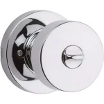 Kwikset Pismo Polished Chrome Round Exterior Entry Door Knob with SmartKey Security thumbnail 2