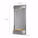 Kenroy Home Breckenridge 42 in. Stainless Steel Floor or Wall Mount Water Fountain thumbnail 3