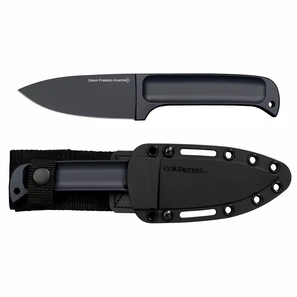 Cold Steel Drop Forged 4 in. Hunter Fixed Blade Knife with Secure-Ex Sheath