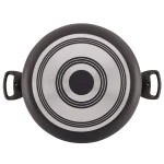 Farberware 10.5 Qt. Aluminum Nonstick Stock Pot with Glass Lid, Black thumbnail 6