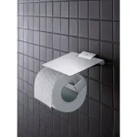GROHE Selection Cube Wall-Mount Toilet Paper Holder with Cover, StarLight Chrome thumbnail 2