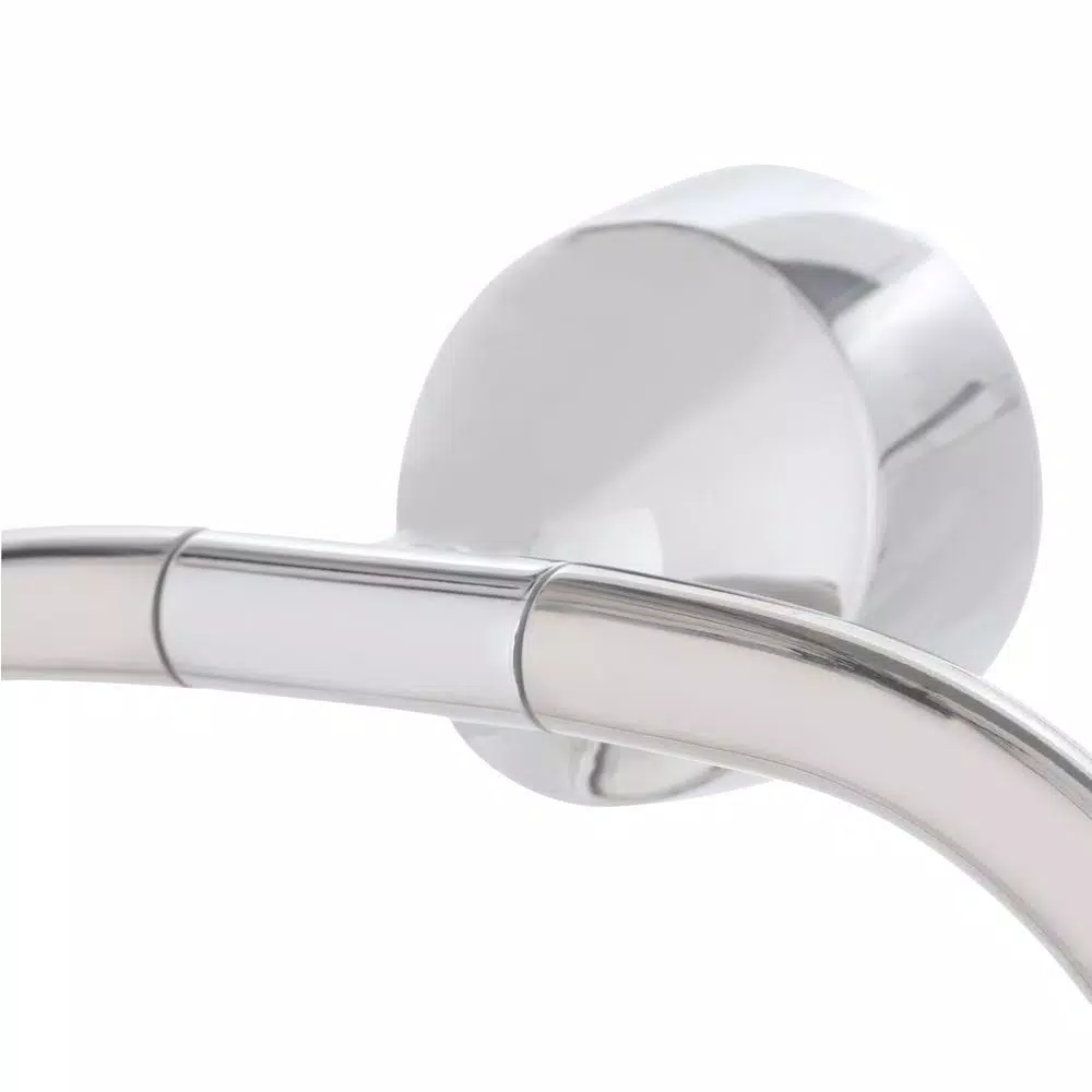 MOEN Idora Press and Mark Chrome Towel Ring - Wall Mount Hand Towel Holder