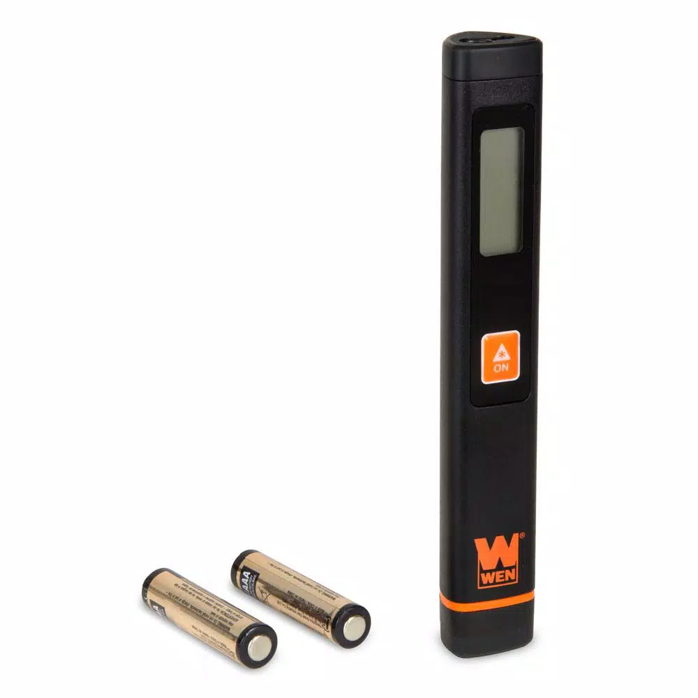 WEN Pocket Laser Distance Measure, 32 ft. Range, Pen-Style Digital Range Meter