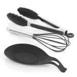 MegaChef 12-Piece Black Silicone Kitchen Utensil Set thumbnail 3