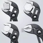 KNIPEX 10 in. Alligator Pliers, Forged Steel with 61 HRC Hardened Teeth thumbnail 4