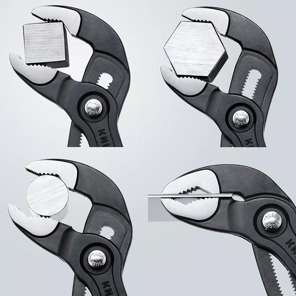 KNIPEX 10 in. Alligator Pliers, Forged Steel with 61 HRC Hardened Teeth