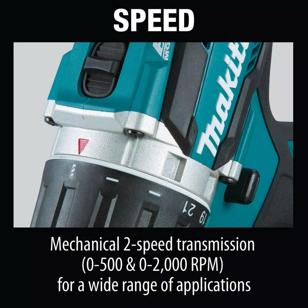 Makita 18V LXT Brushless 1/2 in. Driver-Drill Kit with Two 5.0 Ah Batteries, Charger, and Bag