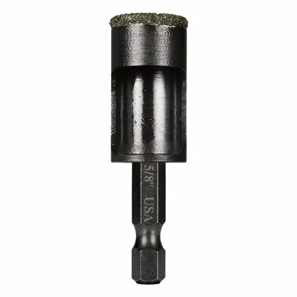 Montana Brand 5/8 in. High Speed Steel Diamond Tile Drill Bit with 1/4 in. Hex Shank