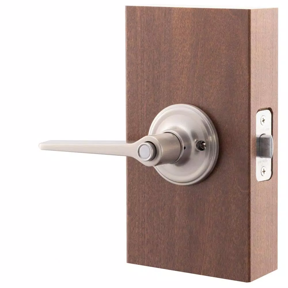 Copper Creek Zane Contemporary Satin Stainless Steel Privacy Lever for Bedroom and Bathroom