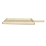 Noritake Hammock Wood 16.5 in. x 12 in. Square Wood Serving Platter, Blonde Finish thumbnail 2
