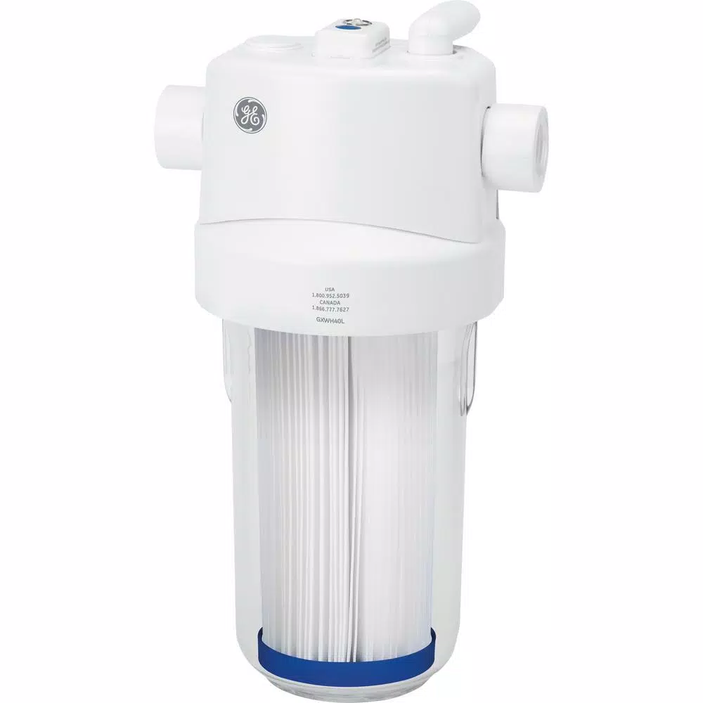 GE Heavy-Duty Whole House Water Filtration System, Sediment and Rust Reduction