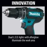 Makita 18V LXT Lithium-Ion 1/2 in. Cordless Hammer Driver Drill (Tool-Only) thumbnail 8