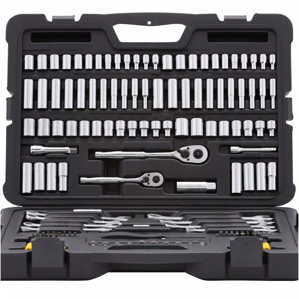 Stanley 145-Piece Mechanics Tool Set with 1/4 in. and 3/8 in. Drive Ratchets