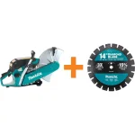 Makita 14 in. 61 cc Gas Power Cutter with Bonus 14 in. Segmented Rim Diamond Blade thumbnail 1