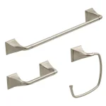 Delta Everly 3-Piece Brushed Nickel Bath Hardware Set with 24 in. Towel Bar thumbnail 1