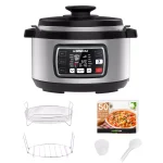GoWISE USA Ovate 8.5 Qt. Stainless Steel Electric Oval Pressure Cooker with Accessories and 50 Recipes thumbnail 2