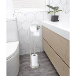 Umbra Teardrop Freestanding Toilet Paper Holder - Brushed Nickel thumbnail 2
