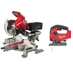 Milwaukee M18 FUEL 7-1/4 in. Dual Bevel Sliding Compound Miter Saw & Jigsaw Combo Kit thumbnail 1