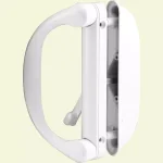 Prime-Line White Diecast Sliding Patio Door Handle with Latch, Reversible Mortise Style thumbnail 1
