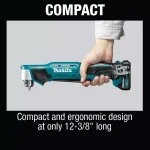 Makita 12V MAX CXT Lithium-Ion Cordless 3/8 in. Right Angle Drill Kit (2.0 Ah) thumbnail 5