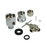 APEC Water Systems Standard Feed Water Adapter for 1/2 in. and 3/8 in. Pipes, Reverse Osmosis Water Filter System Connector thumbnail 1