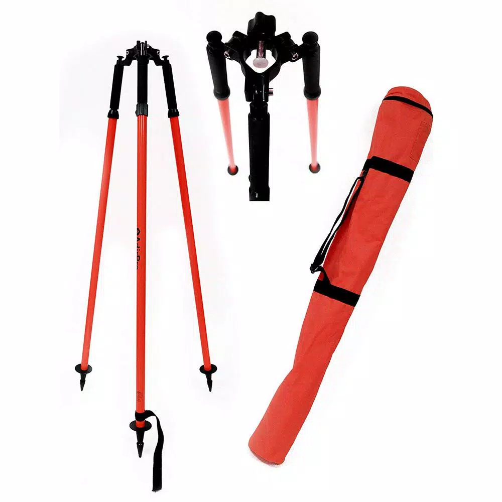 AdirPro Aluminum Red Prism Pole Tripod with Side-Entry Thumb Screw Head