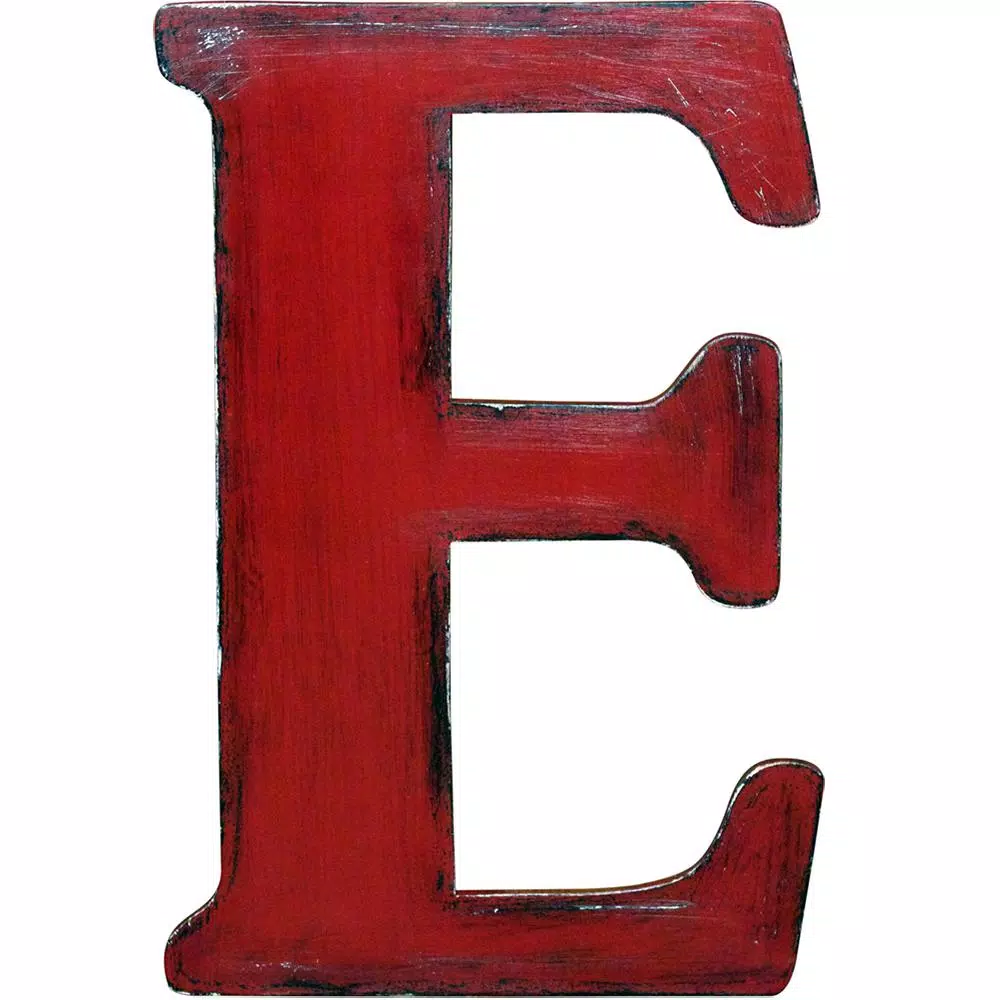 Jeff McWilliams Designs 15 in. Oversized Unfinished Wood Letter (E) - Industrial Style Wall Decor