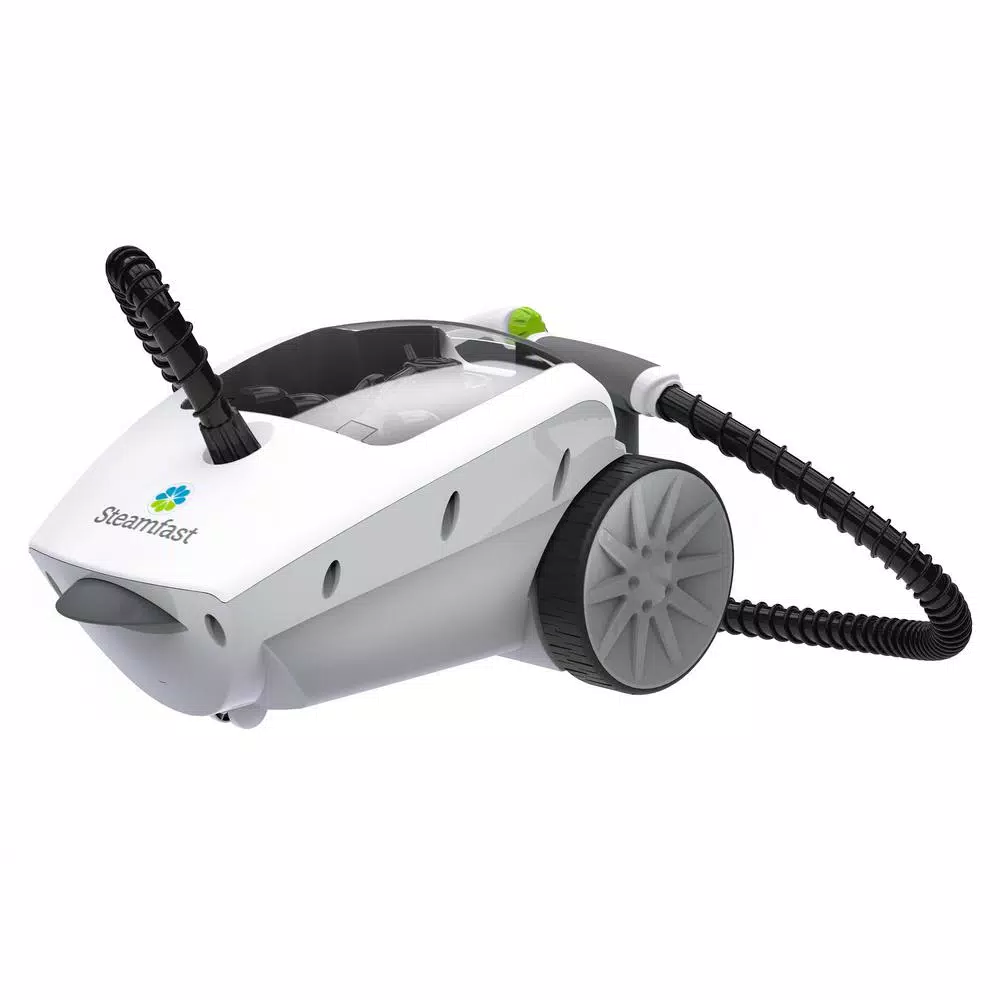 SteamFast SF-375 Deluxe Canister Steam Cleaner, 1500W, 48 oz. Tank, 18 Attachments