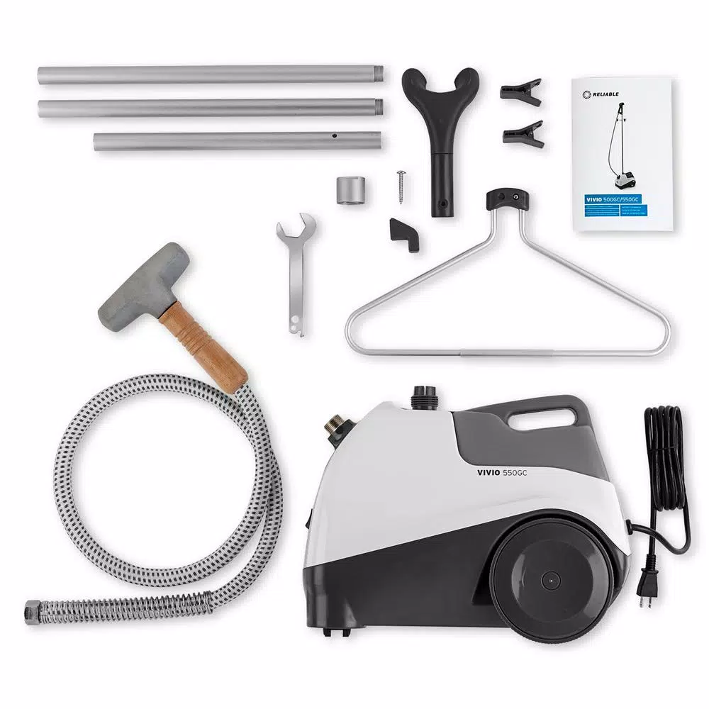 RELIABLE Vivio 550GC Standing Garment Steamer, 1300W Commercial Grade Clothes Steamer with 128 oz Water Tank
