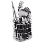 Gibson Home Sensations II 16-Piece Black Flatware Set with Wire Caddy, Service for 4 thumbnail 3
