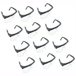 Unbranded Instapark SG-20 General Purpose Safety Protective Goggles, Clear Lens, Black Frame (12-Pack) thumbnail 1