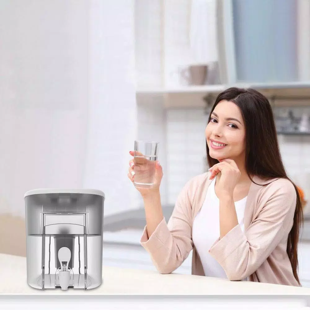 DRINKPOD Alkaline Water Dispenser 2.4 Gal. Countertop System, 3-Pack with 3 Filters