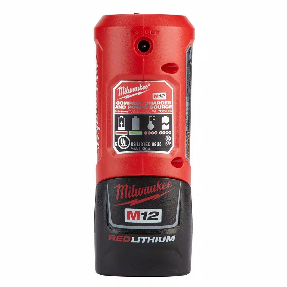 Milwaukee M12 12V Lithium-Ion Compact Charger and Portable Power Source