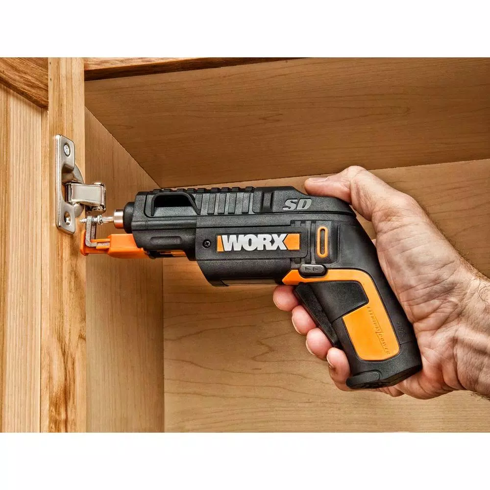 WORX 4V Lithium-Ion 1/4 in. Cordless Driver with Integrated Screw Holder and Bit Changer