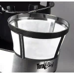 Total Chef 12-Cup Programmable Drip Coffee Maker with Glass Carafe, LCD Display, and Auto Shut-Off - Black/Silver thumbnail 4