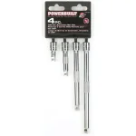 Powerbuilt 3/8 in. Drive Extension Bar Set, 4-Piece Chrome Vanadium Steel thumbnail 2