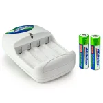 ACDelco AA/AAA NiMH Rechargeable Quick Charger Kit with 2 AA Batteries thumbnail 5