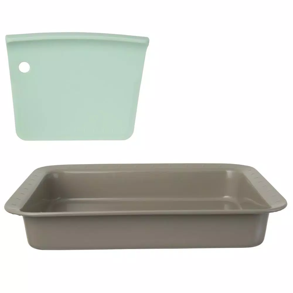 BergHOFF Leo Carbon Steel Rectangular Baking Pan with Slicing Tool Set
