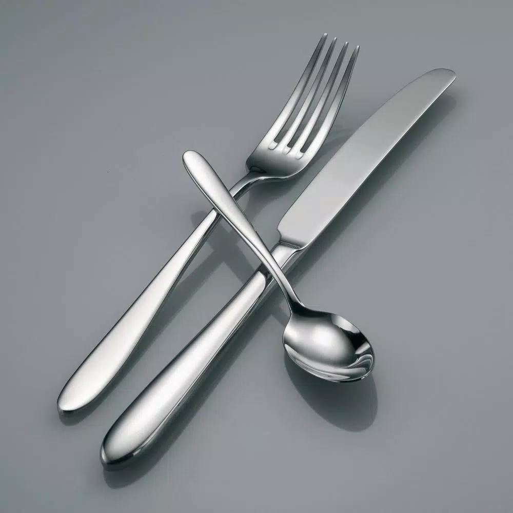 Oneida Mascagni 18/10 Stainless Steel Teaspoons, European Size (Set of 12)