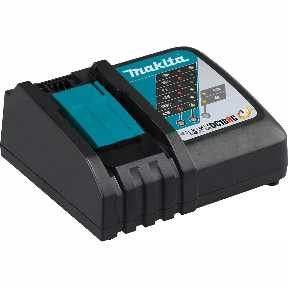 Makita 18V LXT Lithium-Ion 4.0 Ah Battery and Rapid Optimum Charger Starter Pack with Bonus Handheld Vacuum