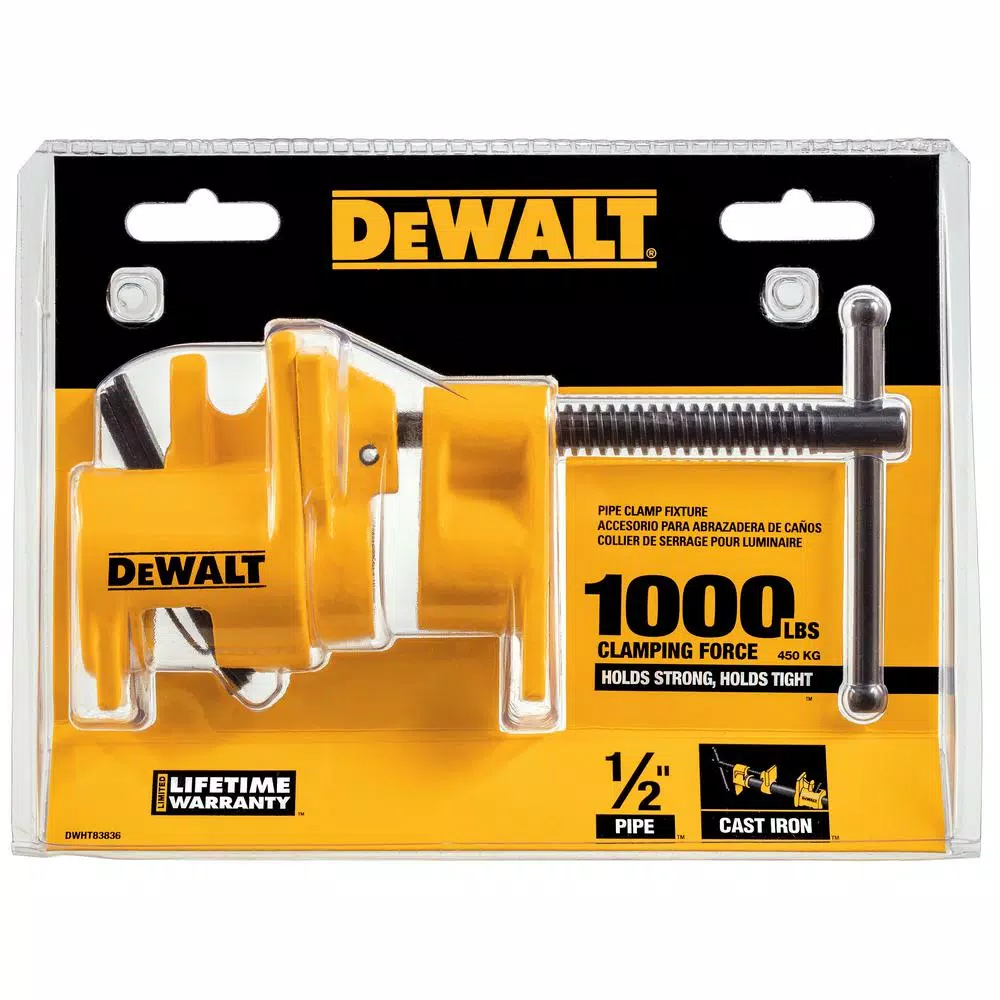 DEWALT 1/2 in. Pipe Clamp Fixture, 1000 lb. Clamping Force