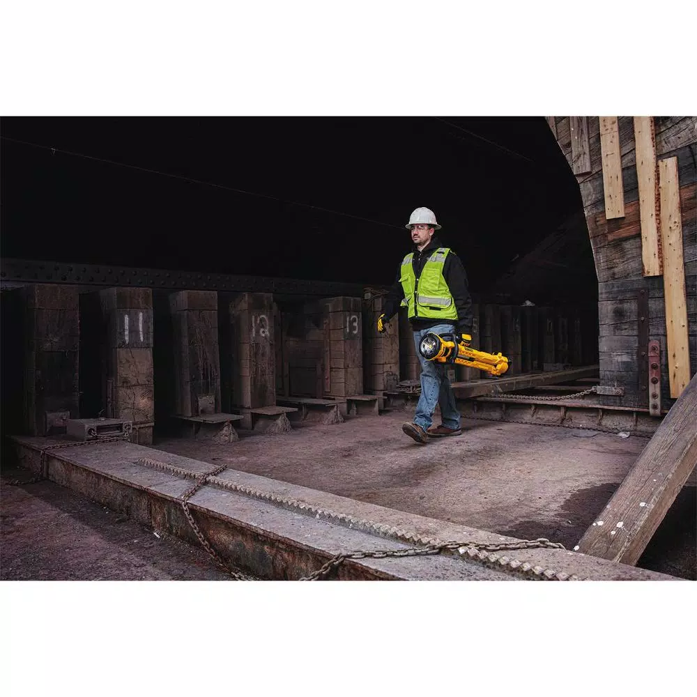 DEWALT 20V MAX 3000-Lumen Cordless LED Tripod Work Light Kit with 6.0 Ah Battery and Charger
