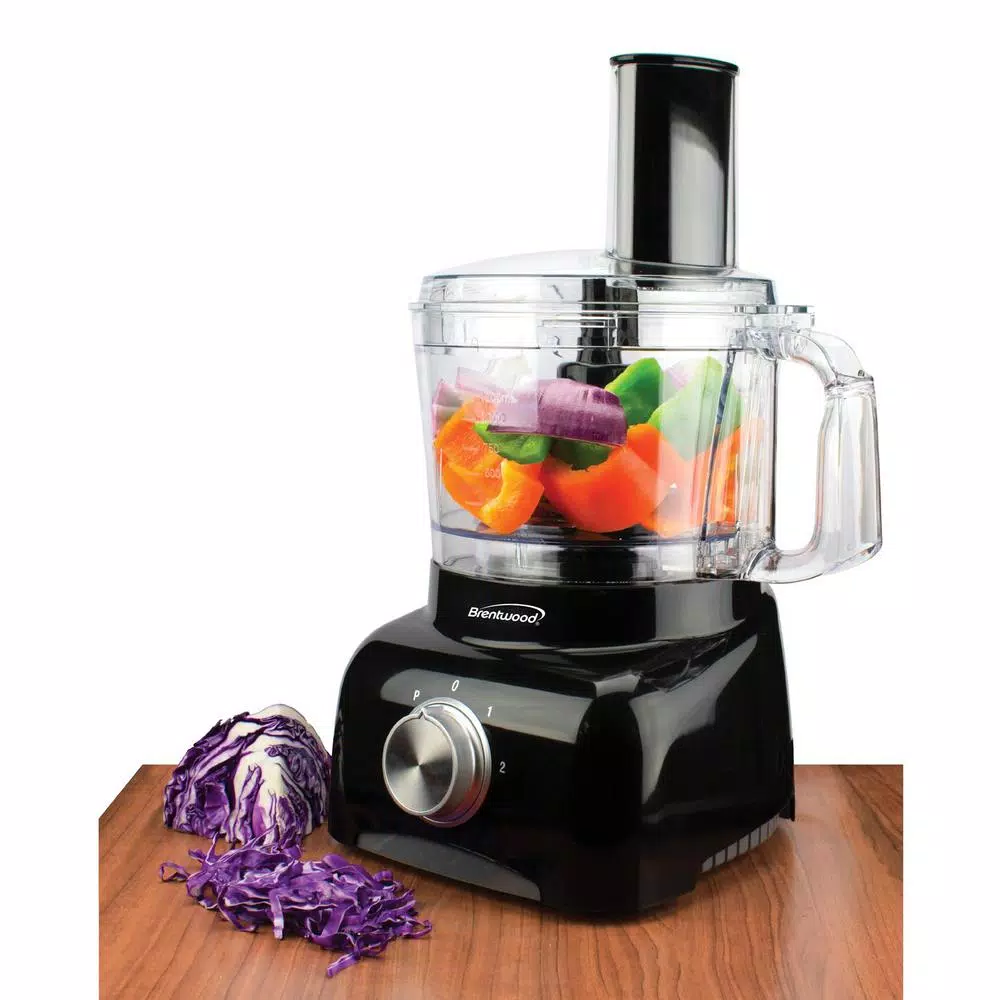 Brentwood Appliances 5-Cup Food Processor, Black & Silver