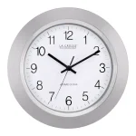 La Crosse Technology 14 in. Atomic Analog Wall Clock with Chrome Rim and 4 US Time Zones thumbnail 1
