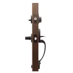 Copper Creek Mid Century Modern Tuscan Bronze Front Door Handleset with Zane Contemporary Lever Trim thumbnail 3